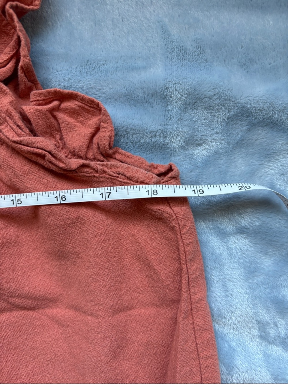 Universal Thread Coral Button-Down Ruffle Dress - Picture 6 of 8